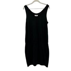 Lou & Grey Tank Dress Signature Knit Sleeveless Casual Black Dress Size‎ S